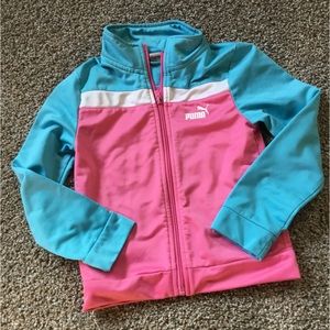 Girls Puma Zip Front Jacket
